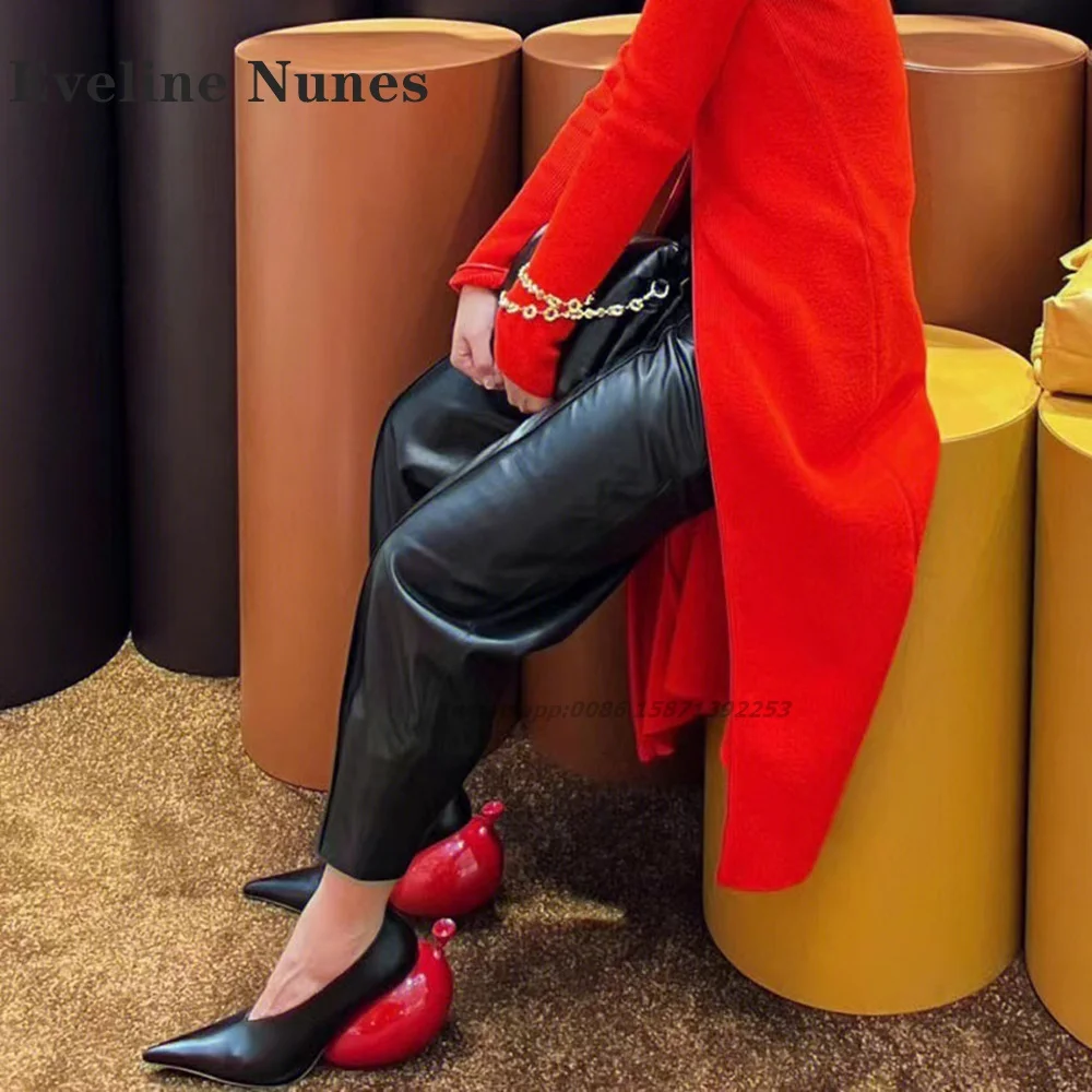 Red Balloon Strange Style Pumps Pointed Toe Mixed Colors Slip On Women Sandals Shallow Sexy Shoes Woman 2024 Trend Summer Party 5