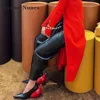 Red Balloon Strange Style Pumps Pointed Toe Mixed Colors Slip On Women Sandals Shallow Sexy Shoes Woman 2024 Trend Summer Party 5