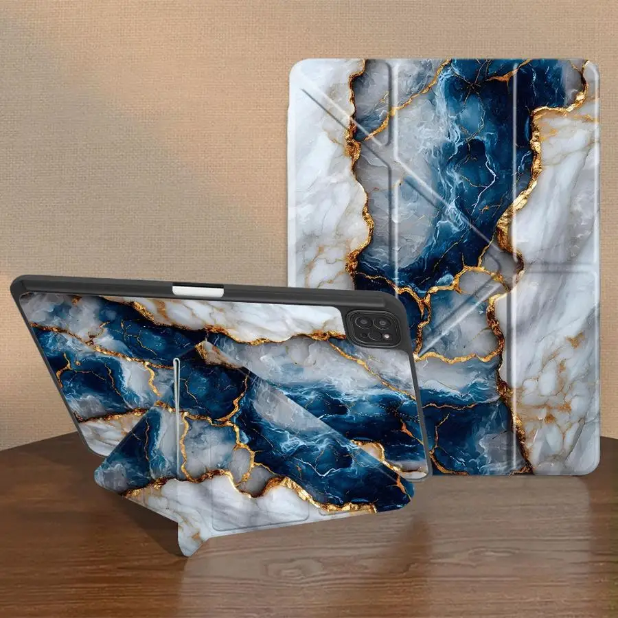 Marble Tablet Case with Holder - Universal Fit