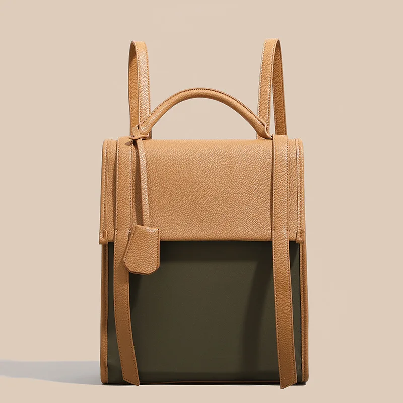 Withered Backpack Ladies Commuter Computer Backpack 2024 Retro Mixed Color New Female Lightweight Waterproof Schoolbag Women