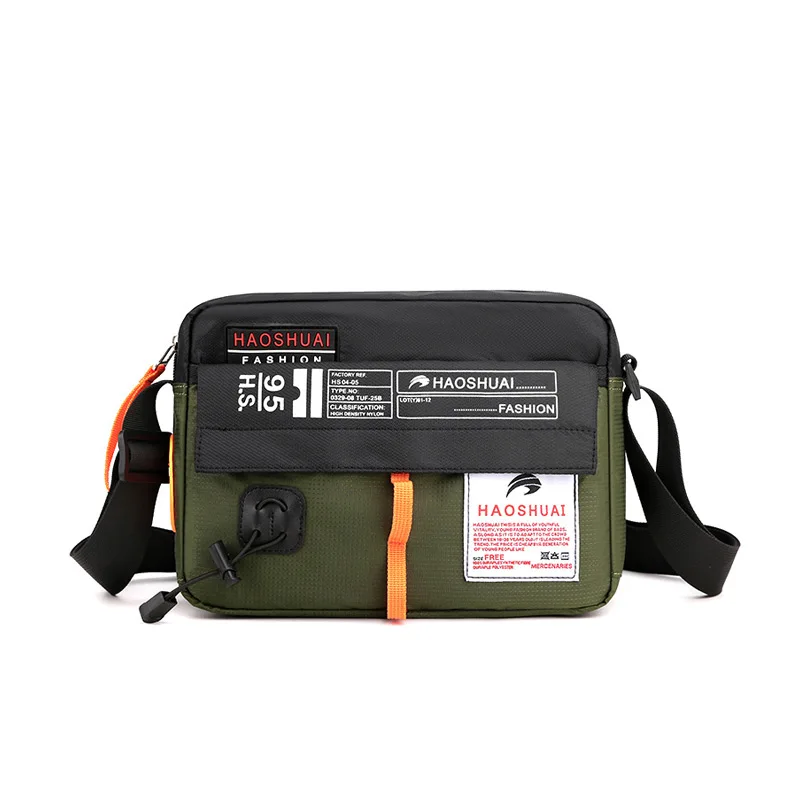 New Sports and Leisure Men's Shoulder Bag 2023 Outdoor Waterproof Nylon Crossbody Bag Fashion High Capacity Travel Bag