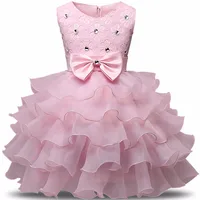 Newborn Girl Christening Dress Baby Girls First Birthday Party Dress Infant Baptism Costume Kids Dresses For Girls Clothes 24M 3