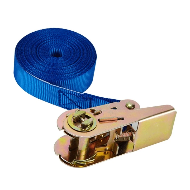 Universal Lashing Strap with Ratchet 1000kg(2200lbs) Tensile Force Cargo Tie Down Strap Heavy Duty Roof Rack 2/4/6/10m