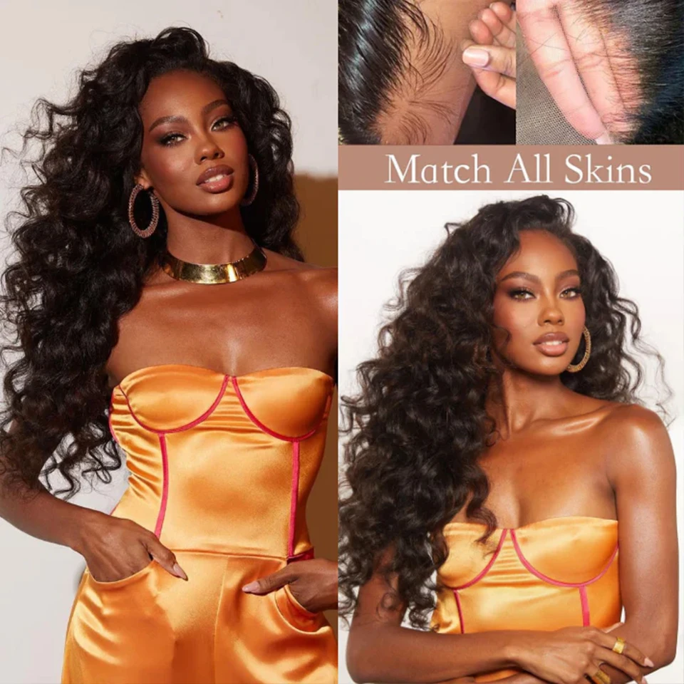 Loose Deep Wave 4X4 6x4 Glueless Wig Human Hair Ready To Wear 13x6 13X4 Lace Front Wigs Deep Curly Preplucked Hairline Pre Cut human hair wig,lace front wig,human hair wigs,front lace wig
