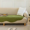 Solid Color Sofa Cover for Living Room Chenille Irregular Shape Sofa Towels Mat Anti-Slip Couch Slipcovers Area Rug Home Decor 2