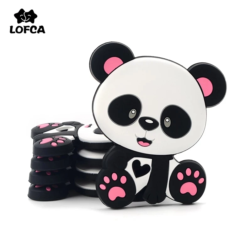 Panda Silicone Teether,Teething Toys for Baby
