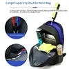 2022 Large Capacity Tennis Racket Bag Badminton Bag Tennis Backpack Men's Women's Professional Sport Raquete Tenis Package Black 4