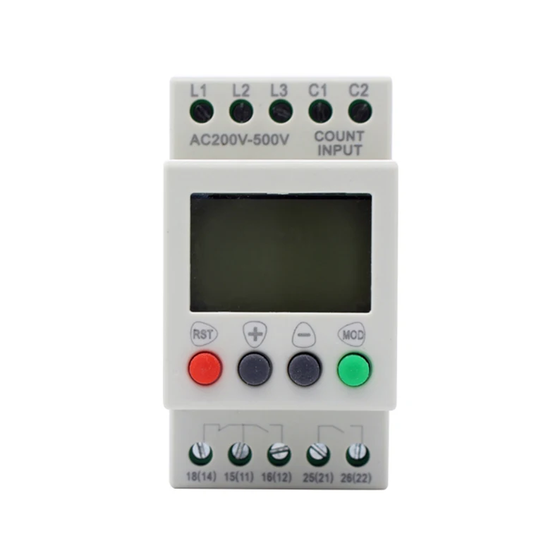 

MR08 Phase Failure Device Sequence Controller Phase Reversal Three Phase Electric Voltage Monitoring Relay overvoltage380-600v