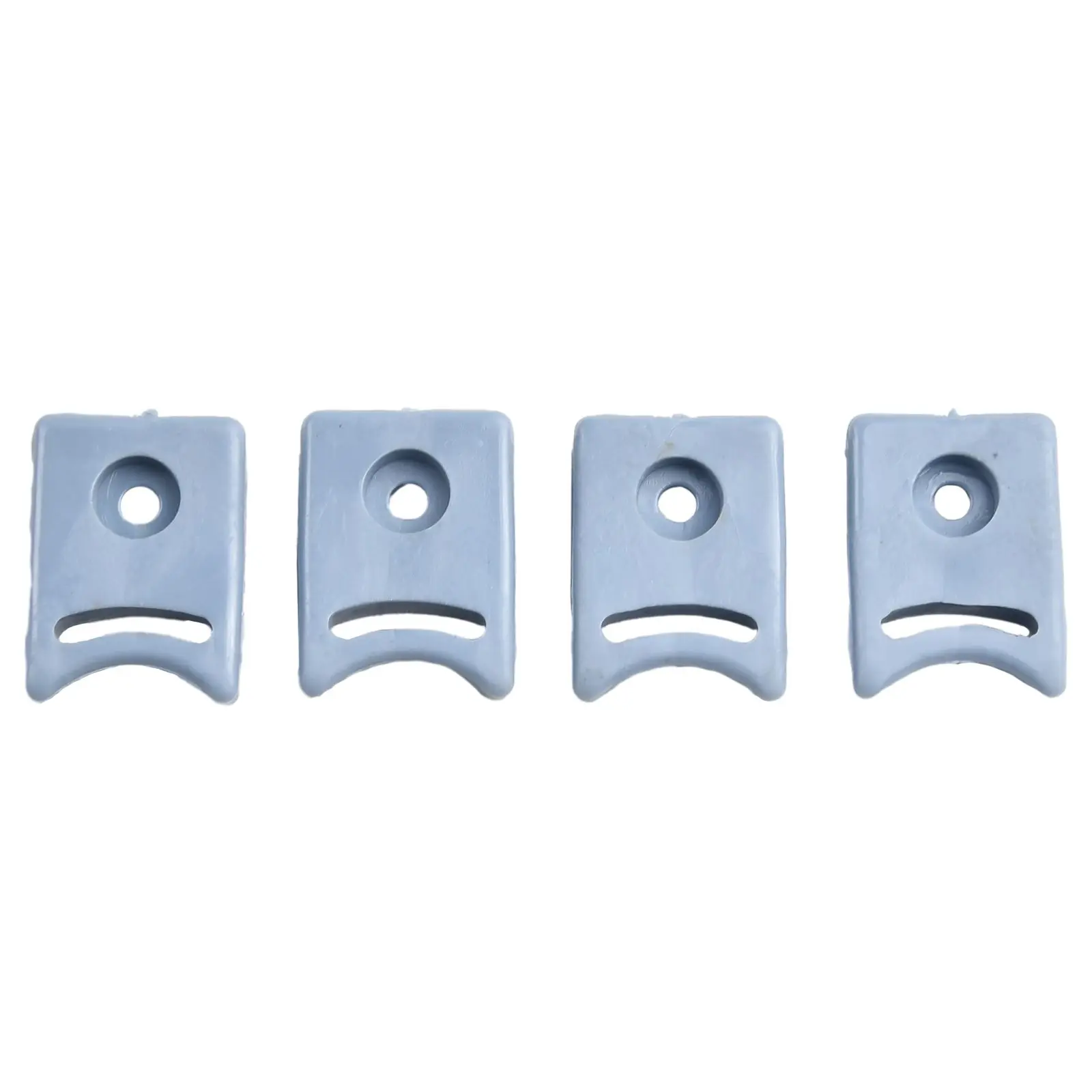 

With Screws Door Stops Repair Replacement 4pcs Buffer Block Bumpers Door Pulley Plastic Shower Room Top And Bottom