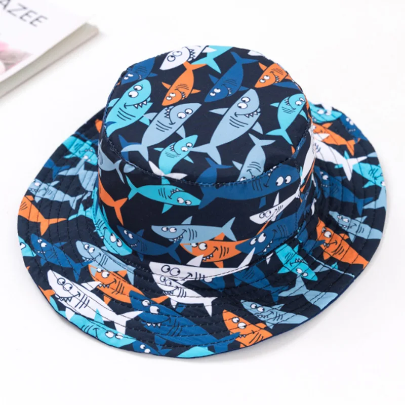 baby essential  Baby Cap Boys Girls Sun Panama Hat for Toddler Kids Children Cotton Cartoon Printed Outdoor Fashion Basin Bucket Fisherman Hats pacifier for baby Baby Accessories
