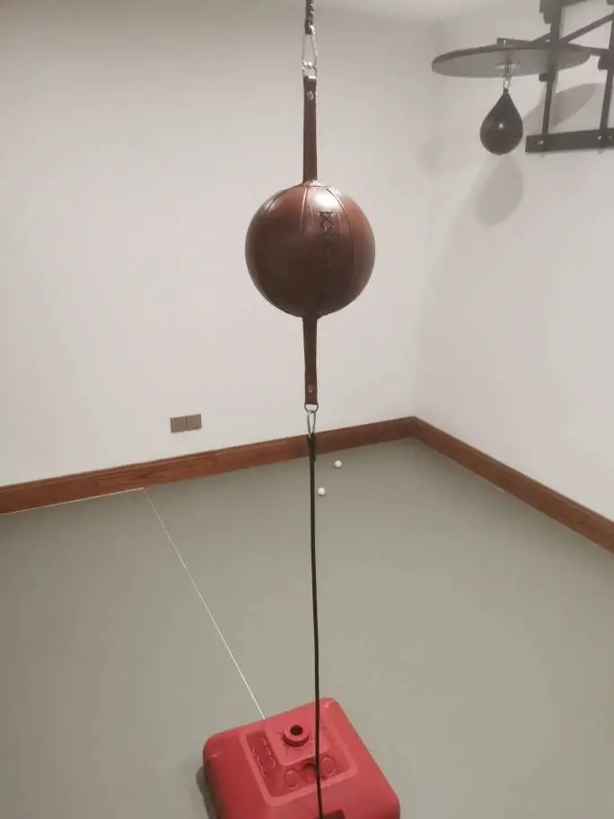 피트니스 훈련을 위한 소가죽 펀칭 볼과 팽창식 반사 스피드 볼, 더블 엔드 복싱 백 피트니스 훈련을 위한 소가죽 펀칭 볼과 팽창식 반사 스피드 볼, 더블 엔드 복싱 백