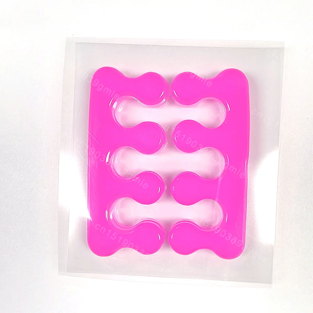 1Pair Soft Silicone Toe Separator Elastic Bunion Hallux Valgus Corrector Silica Gel Foot Toe Spreader Separator Foot Care Tool