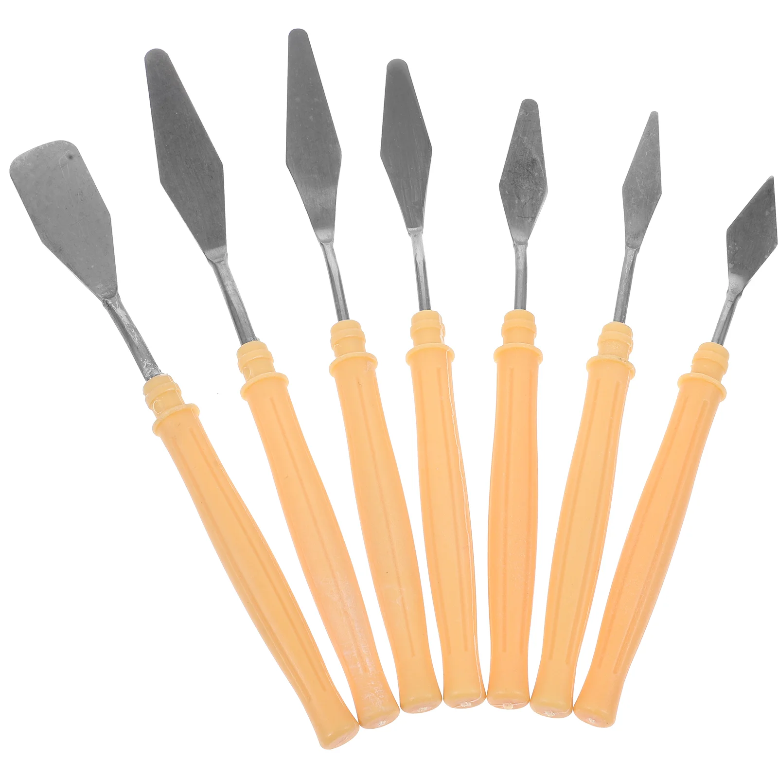 

7 Pcs Trowel Tool Oil Painting Knife Set Color Mixing Spatulas Stainless Steel Scraper Drawing Tools Useful Scrapers