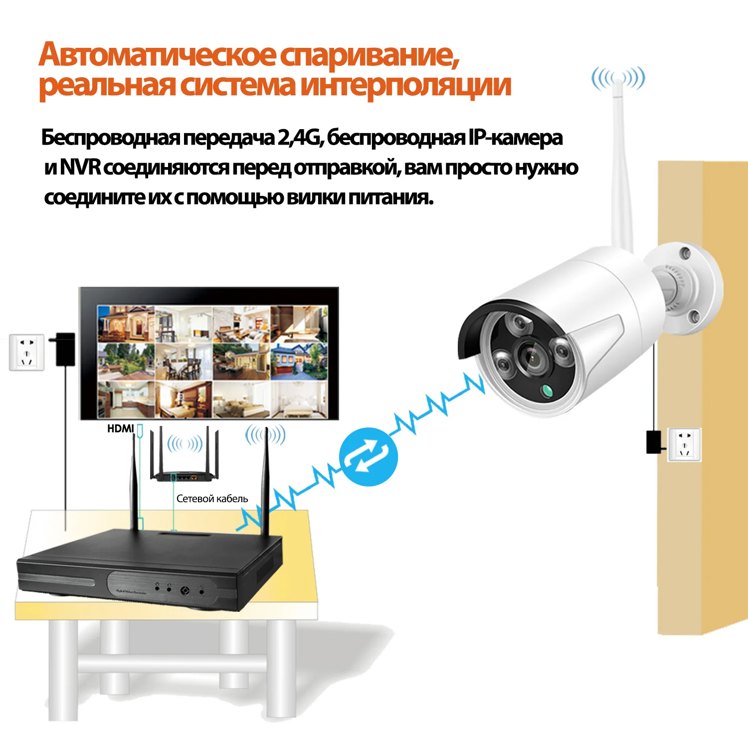 10CH H.265 HD 5MP 3MP 1080P wireless NVR recorder Only for Eseecloud Wifi CCTV Audio CAMERA IPPRO APP network video recorder