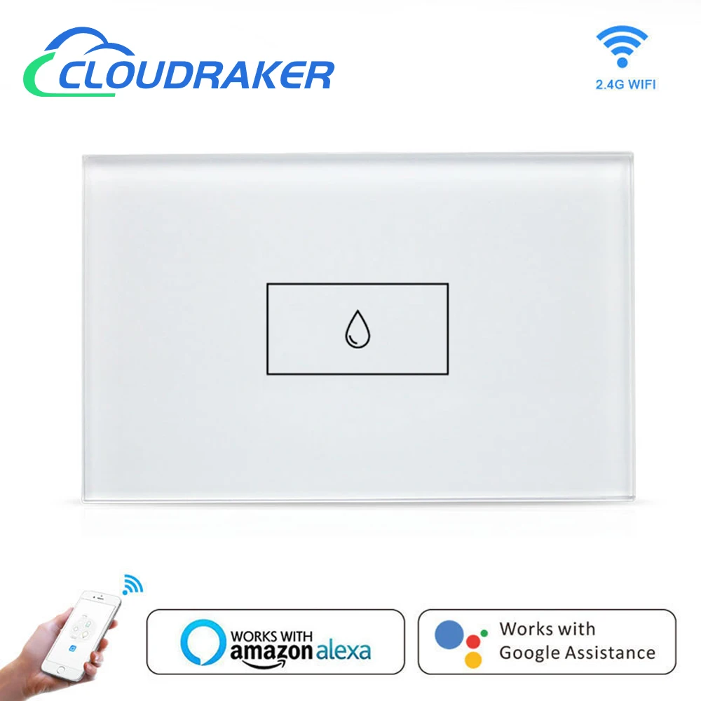 

WiFi Boiler Water Heater Switch 20A 4400W, Tuya Smart Life App Timer Schedule ON OFF, Voice Control via Google Home Alexa Echo