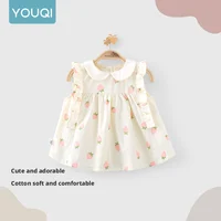 【Youqi】Chinese 0-2 Year Old Baby Tops 2025 New Summer Clothing Stylish Tops for Baby Girls Shirts Princess Shirts Doll Shirts