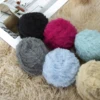 1Skin 50 Grams Solid color Faux Fur Yarns 100% Polyester Soft Knitting and Crochet Handmade Scarf Accessories 2