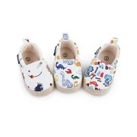Baby Boy Girl Shoes Dinosaur Print Closed Toe Walking Shoes Casual Slip On Shoes for Spring Fall 1