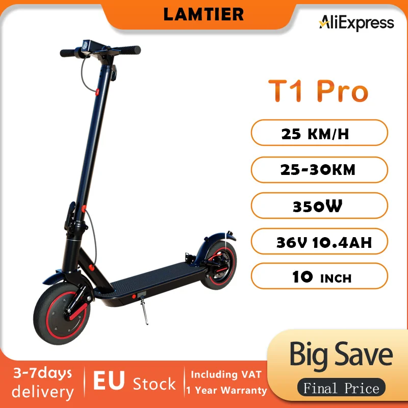 Trottinette Électrique Pliable EVERCROSS - Pneu 8.5 Pouces 350W 25KM/H