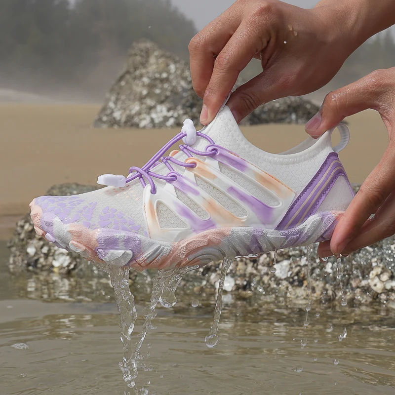 Men's Beach Swimming Shoes Women's Quick-drying Water Shoes Fitness Sports Sneaker Couple Wading Barefoot Color Aqua water shoes aqua shoes barefoot shoes