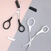 Karsyngirl 1Pcs Safe Eyebrow Trimmer Stainless Steel Eyebrow Scissors with Comb Hair Removal Shaver Eyebrows Shaping Makeup Tool 4