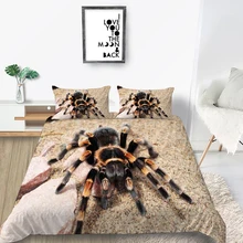 

Drop Shipping European Pattern Hot Sale Soft Bedding Set 3d Digital Spider Printing 2/3pcs Duvet Cover Set ES/DE/EU/US Size