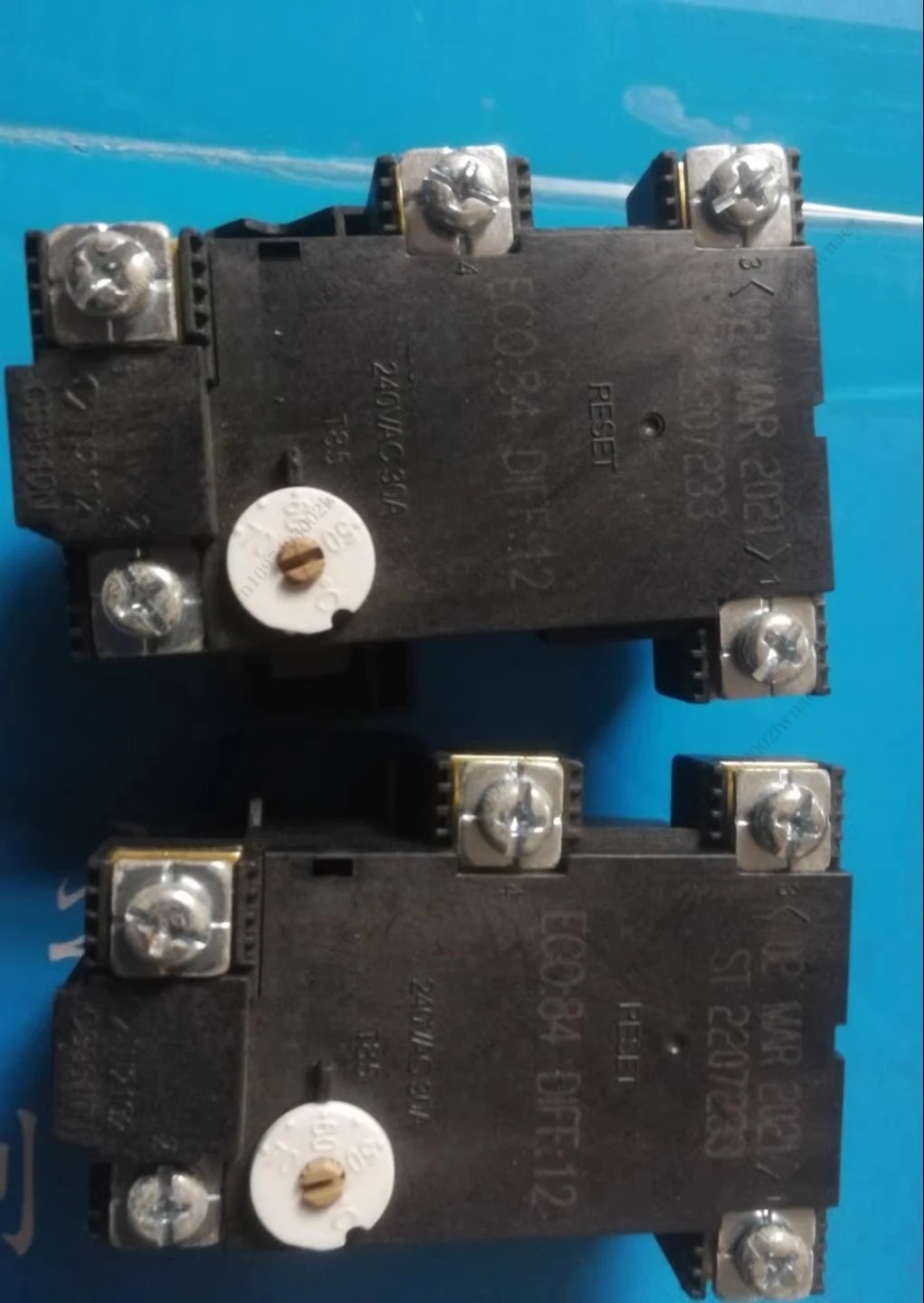 온수기 온도 조절기, Rheem Everhot 온수기에 적합, 30A 수직 이중 가열, 5개 단자, 온도 조절기