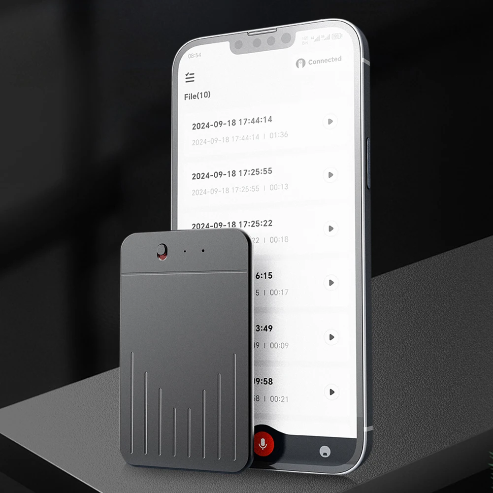 AI Voice Recorder APP Control Audio Dictaphone Transcribe Summary Language Translation Device for Lecture Meeting Call Interview