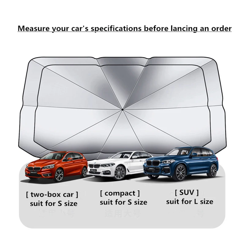 Car sunshade For BMW X1 X2 X3 X4 X5 X6 X7 G05 G01 G08 F48 E84 E83 interior windshield protective cover