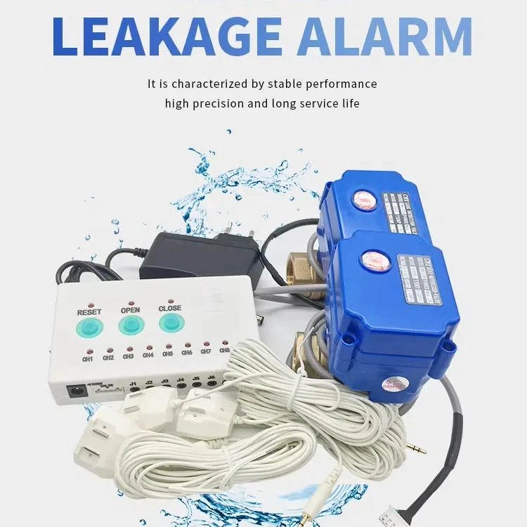 home security water leakage protection system water damage prevention device with DN15 DN20 DN25 Faucet for Plumbers