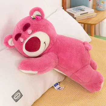Disney 30cm Story Lotso Cute Bear Strawberry Sofa Plush Pillow Stuffed Toys Children Girls Friends Festivals Birthday Gift 4