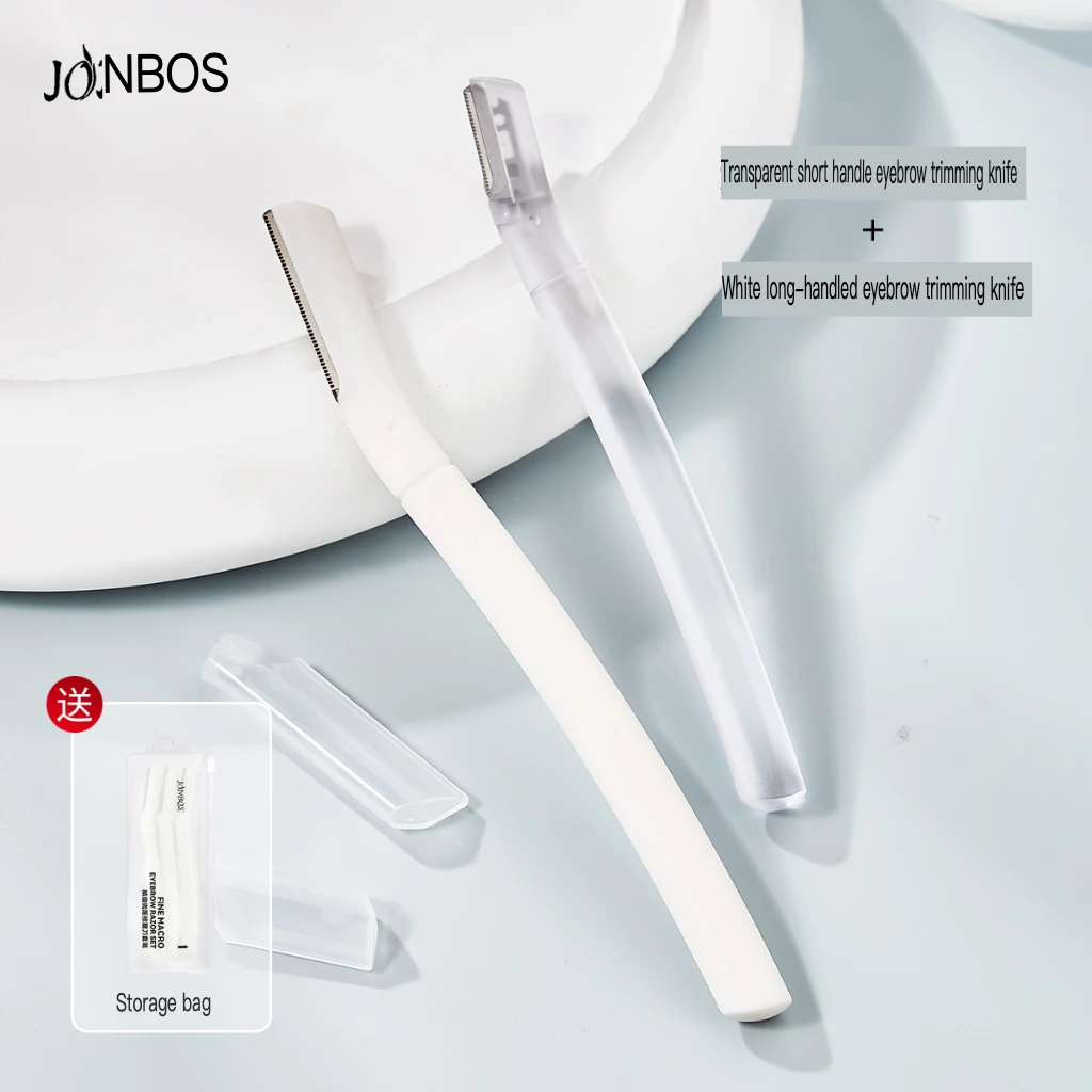 JONBOS Fine Macro Eyebrow Razor set for women eyebrow scratch resistant safe eyebrow razor blade