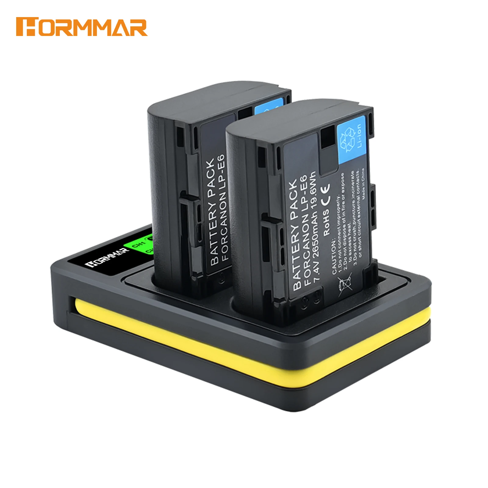 LP-E6 LP-E6N 듀얼 슬롯 충전기, 캐논 EOS 5D4 6D2 7D2 R5 R6 90D 카메라 배터리용 스마트 LCD 디스플레이 USB 타입 C 고속 충전기