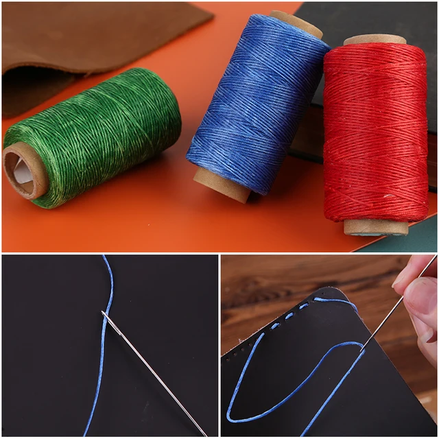 Kit Riparazione Pelle - Aghi, Filo Di Cera, Punteruolo E Ditale Per Riparare Divani, Scarpe, Tappezzeria