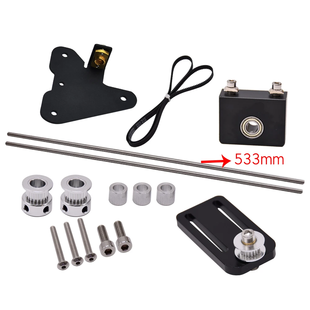 Eixo Duplo Kit de Atualização Parafuso de Chumbo 4234 Motor de Passo t8 x Parafuso de Chumbo para Ender3 v2 Cr10 Ender3 Pro Peça Impressora 3d - Imagem 5