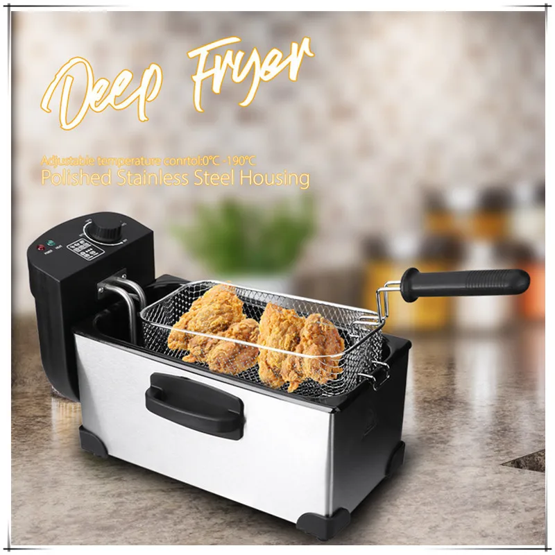 Small electric Commercial French fries deep fryer 4