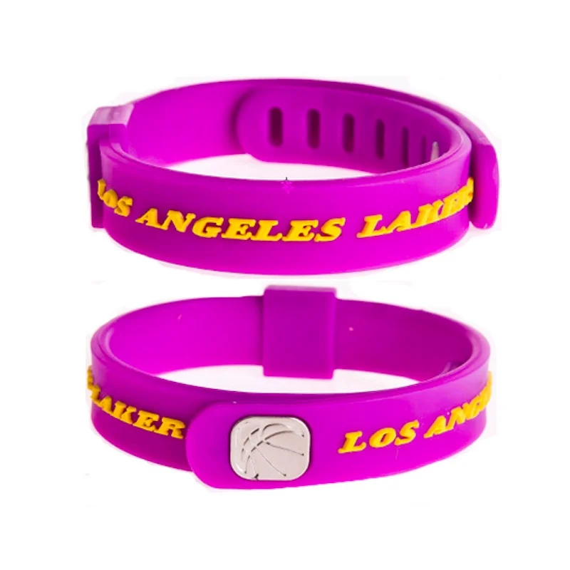 Basketball Bracelet Silicone Wristband Adjustable Size