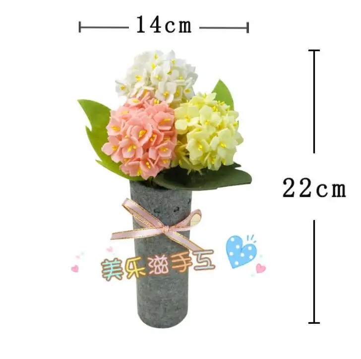 Sewing Craft Kit Potted plant Felt kit Non-woven cloth Craft DIY Sewing set Felt Handwork Material DIY needlework supplies