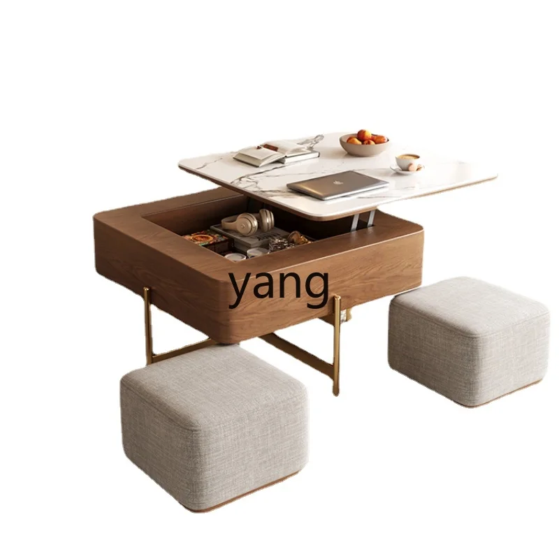 

Yhl Coffee Table Home Small Apartment Modern Simple Square Creative Stool Dual-Use Tea Table