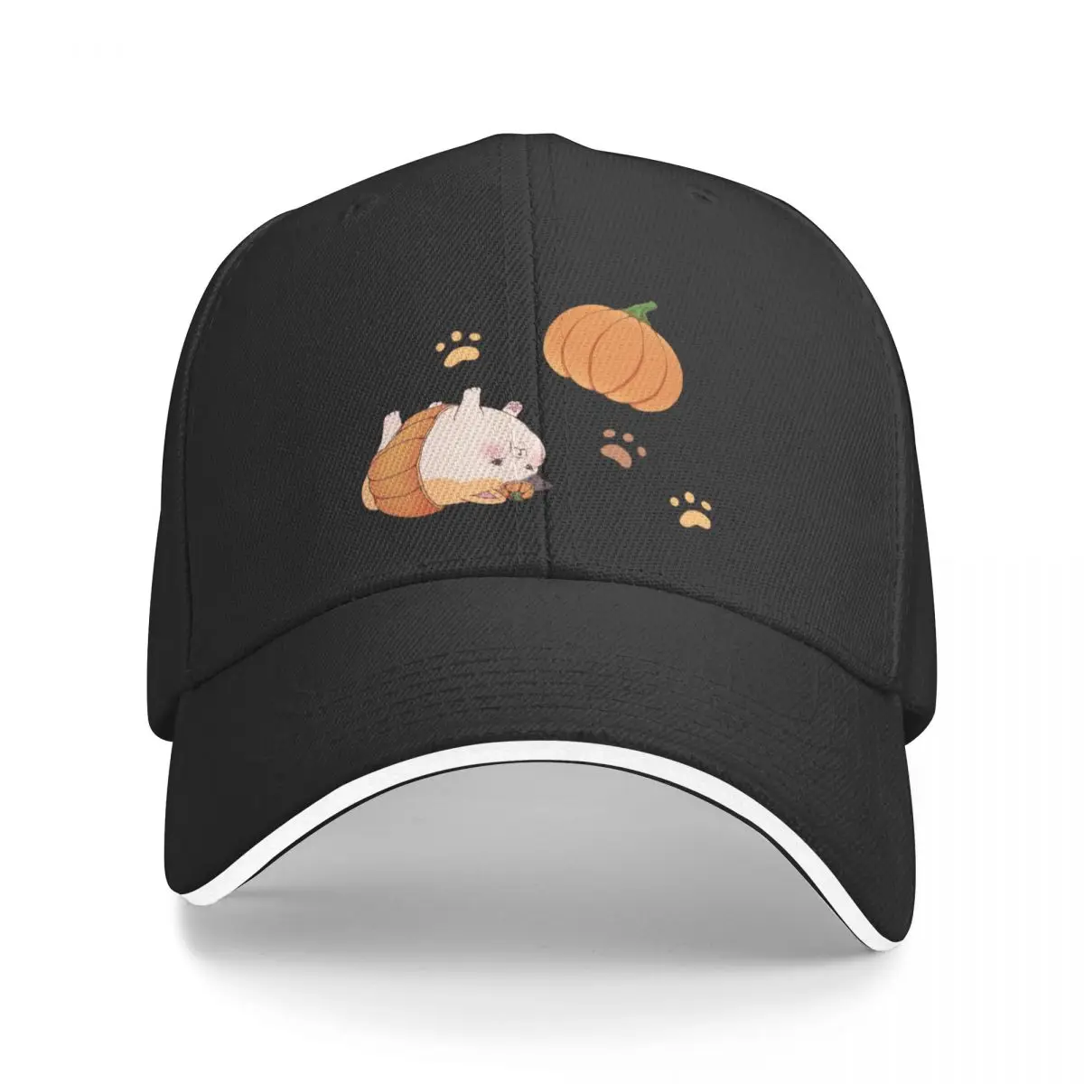 

New FFXIV - Halloween Pumpkins Fat Cat Baseball Cap Golf Wear sun hat Male Cap Women's