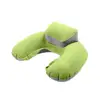 Camping Pillow Outdoor Inflatable Sleeping Green Neck U-shape Travel 3