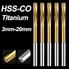 HSS-CO Cobalt Chucking Machine Reamer with TiAN Plated H7 Spiral Helical Straight Shank Reamer 3-20mm for Stainless Steel Metal 1