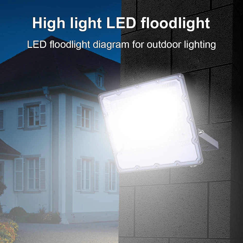 

220V LED Floodlight 10W-300W Outdoor IP67 Waterproof Garden Courtyard Wall Hanging light, Venue Stage Exhibition Spotlight.