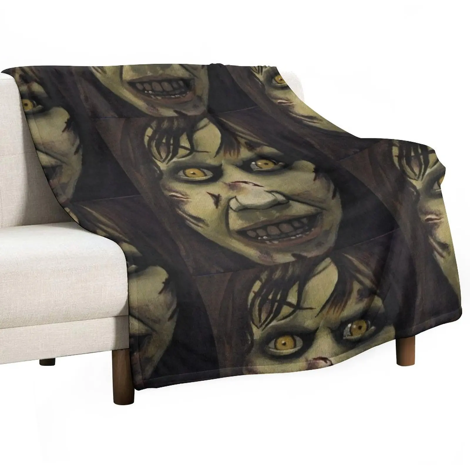 

Regan The Exorcist Throw Blanket Blankets Sofas Of Decoration Fluffy Softs Blankets