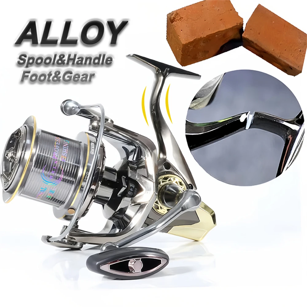 MBLN Brand 90% Full Metal Dual Shaft Support Structure Spinning Fishing Reel 30KG Max Drag 10 + 1Bearing Sea Surf Saltwater VX Fishing Reels Tools Fishing Tools Fishing Tool Fishing Tackle
