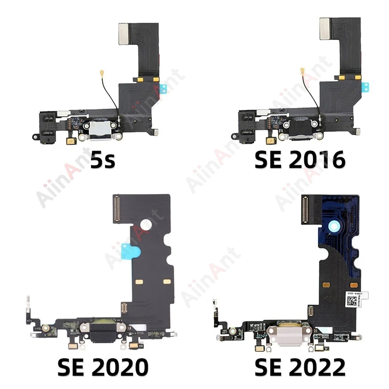 하단 USB 마이크 보드 도크 충전기 커넥터, 빠른 충전 포트 플렉스 케이블, 스티커 포함, 아이폰 5s 6 6s 플러스 SE 1 2 3