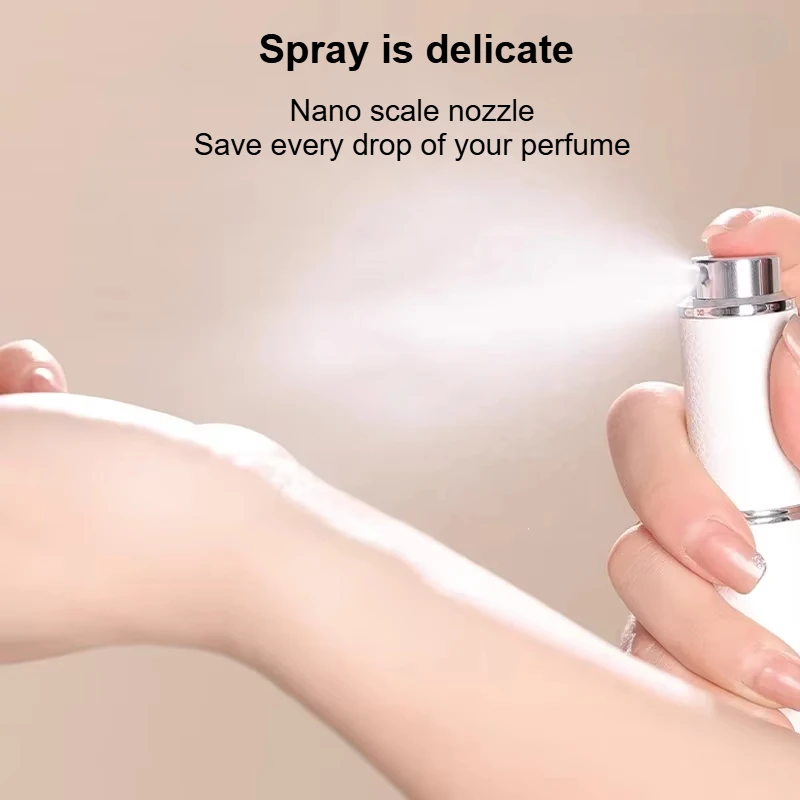 8ml Leather Perfume Atomizer Portable Liquid Cosmetics Containers Traveling Perfume Refillable Storage Bottle Empty Spray Bottle