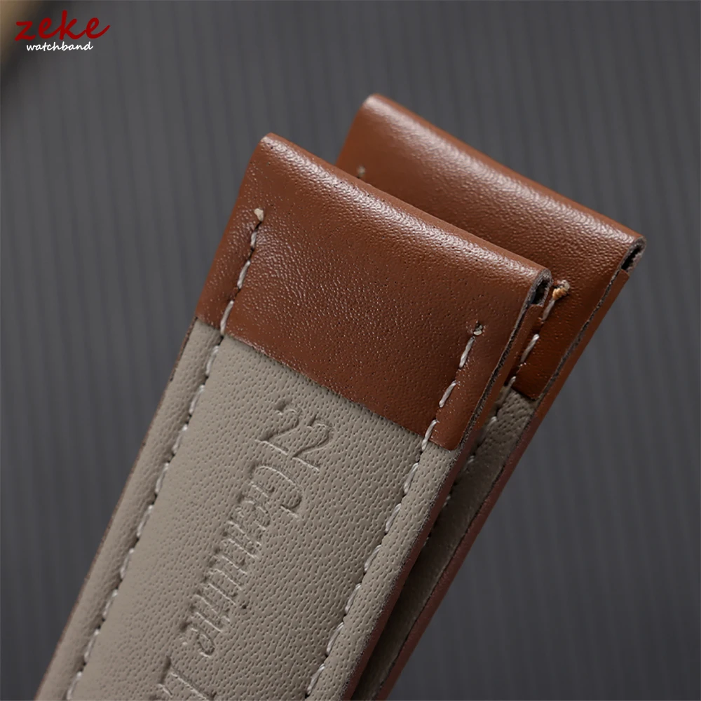 Luxury Genuine Leather Watchband - Men's and Women's Business Wristwatch Strap with Gift Box