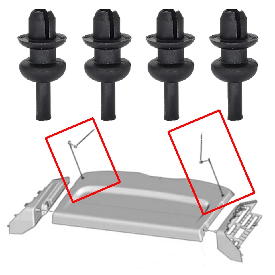 2x PER CROEN SAXO C2 C3 XSARA Picasso DS3 XM Boot posteriore Tronco Scaffale Cavo Cinghia Stringa Clip di montaggio Gancio Staffa 699218