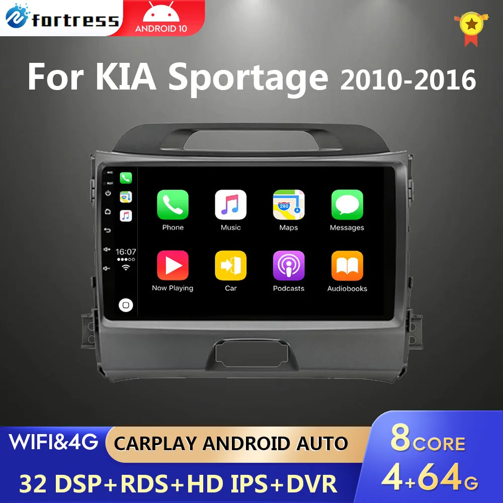 Per Kia Sportage 2010 2011 2012 2013 2014 2015 2016 2Din Car Android Radio Lettore Multimediale 2 Din Autoradio Video Gps Navi Wifi